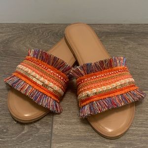 Aldo. Colourful slides. Sandals. Size 37. US 6.5.
